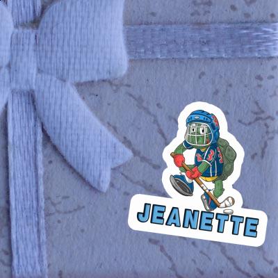 Eishockeyspieler Aufkleber Jeanette Notebook Image