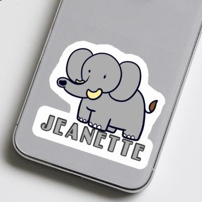 Aufkleber Elefant Jeanette Laptop Image