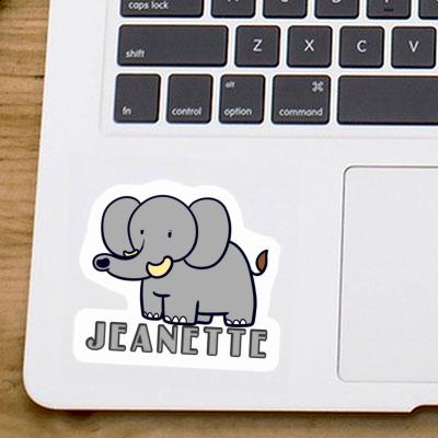 Sticker Jeanette Elephant Gift package Image