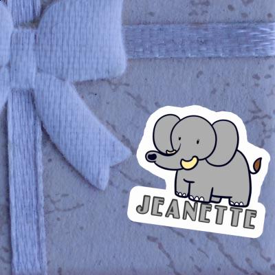 Sticker Jeanette Elephant Gift package Image