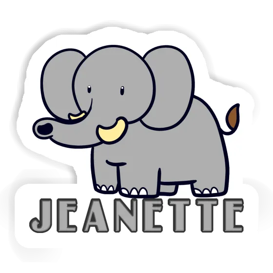 Sticker Jeanette Elephant Notebook Image