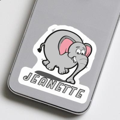 Jeanette Sticker Jumping Elephant Gift package Image