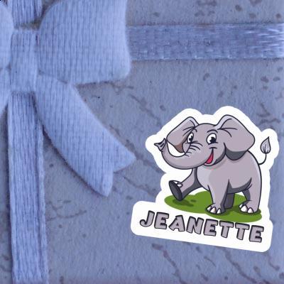 Elephant Sticker Jeanette Notebook Image