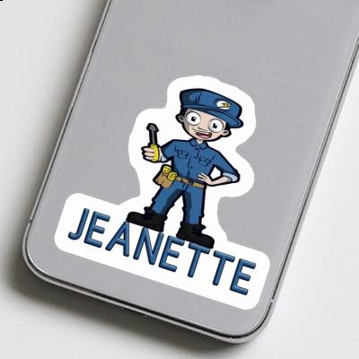 Jeanette Sticker Electrician Laptop Image