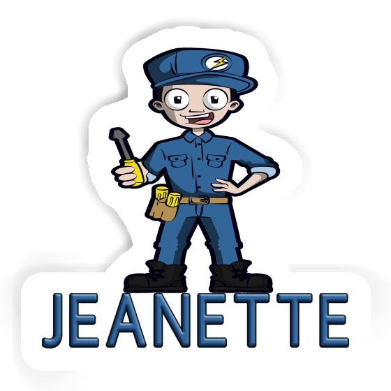 Jeanette Sticker Electrician Image