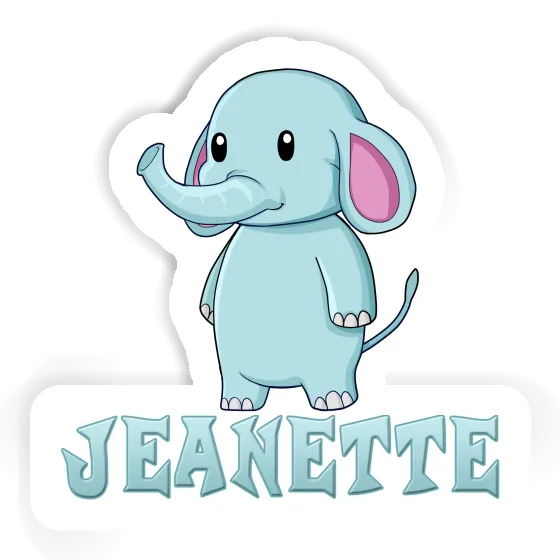 Jeanette Sticker Elephant Notebook Image