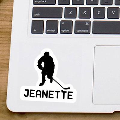 Hockey Player Sticker Jeanette Gift package Image