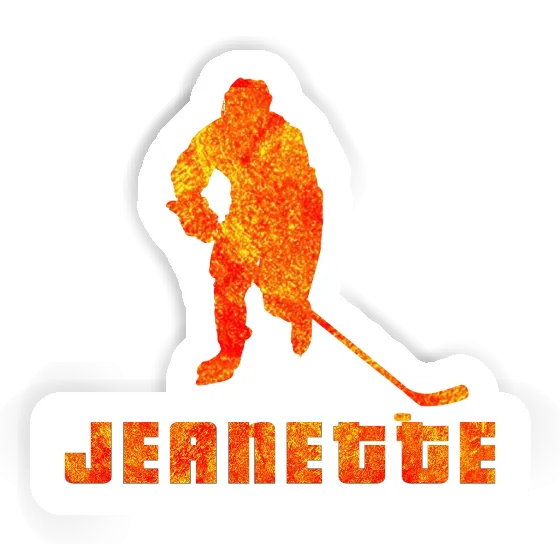 Sticker Hockey Player Jeanette Gift package Image