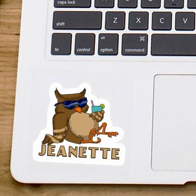 Sticker Jeanette Cool Owl Gift package Image