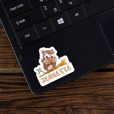 Owl Sticker Jeanette Laptop Image