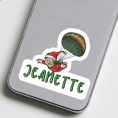 Jeanette Sticker Skydiver Laptop Image