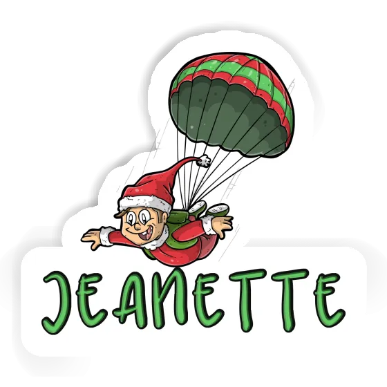 Jeanette Sticker Skydiver Notebook Image