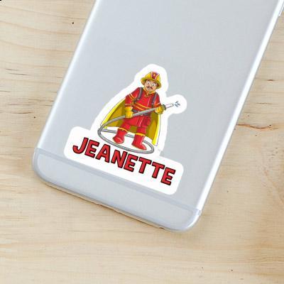 Sticker Jeanette Firefighter Gift package Image