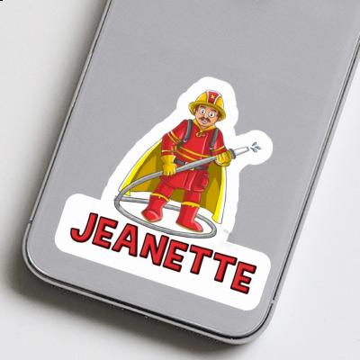 Sticker Jeanette Firefighter Laptop Image