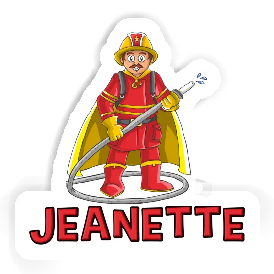 Sticker Jeanette Firefighter Notebook Image