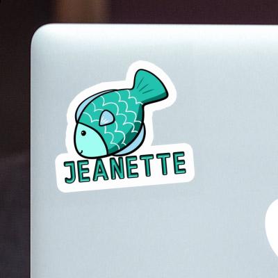 Sticker Fish Jeanette Laptop Image