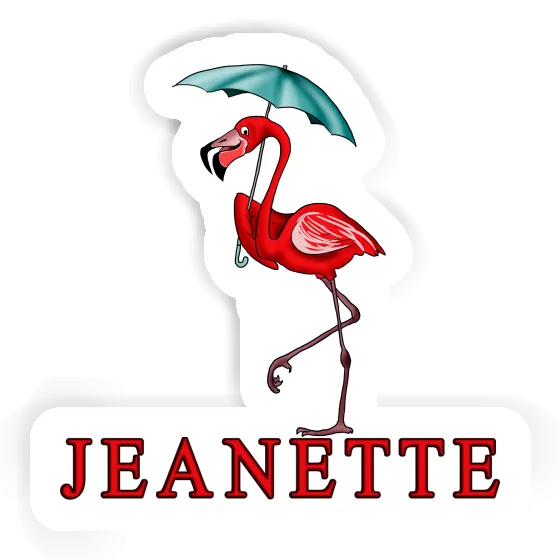 Sticker Jeanette Flamingo Gift package Image