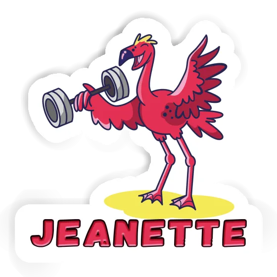 Sticker Jeanette Gewichtheber Notebook Image