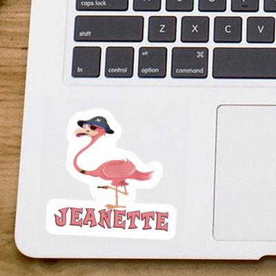 Sticker Jeanette Flamingo Gift package Image