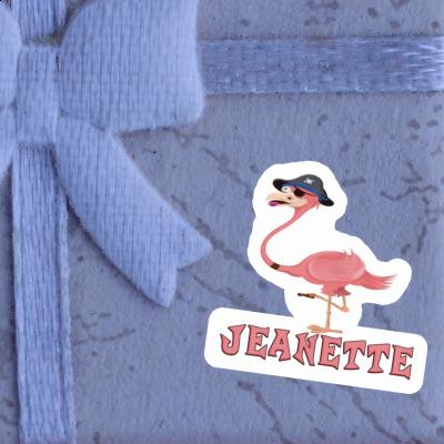 Sticker Jeanette Flamingo Notebook Image