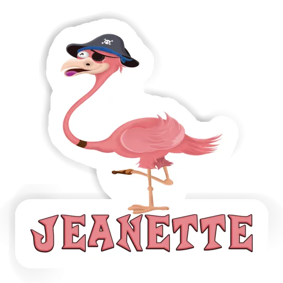 Sticker Jeanette Flamingo Image