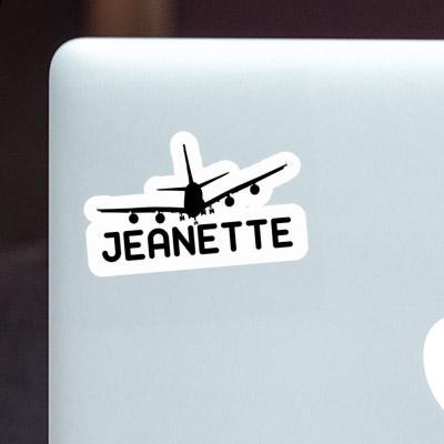 Jeanette Sticker Airplane Laptop Image