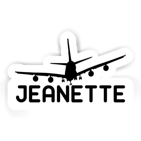 Jeanette Sticker Airplane Laptop Image