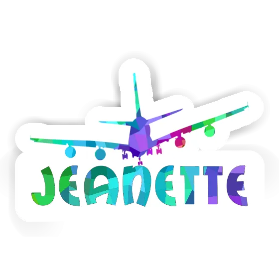 Sticker Airplane Jeanette Notebook Image