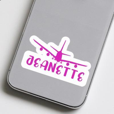 Sticker Airplane Jeanette Notebook Image