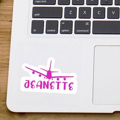 Sticker Airplane Jeanette Image