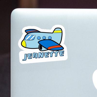 Airplane Sticker Jeanette Notebook Image