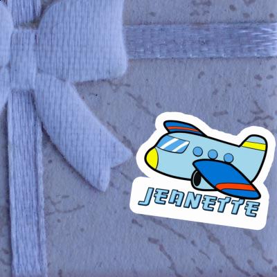 Airplane Sticker Jeanette Laptop Image