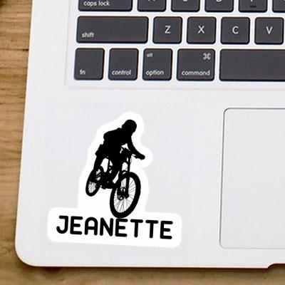 Jeanette Aufkleber Freeride Biker Image