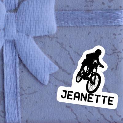 Sticker Jeanette Freeride Biker Laptop Image