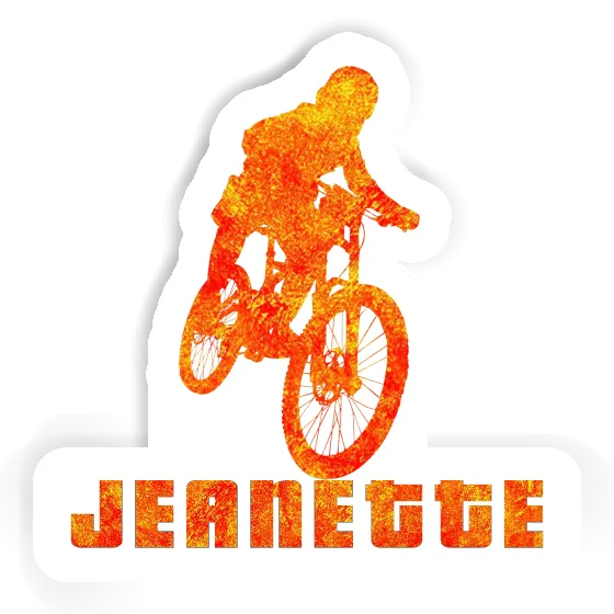 Sticker Freeride Biker Jeanette Laptop Image