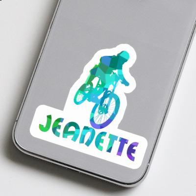 Jeanette Sticker Freeride Biker Laptop Image