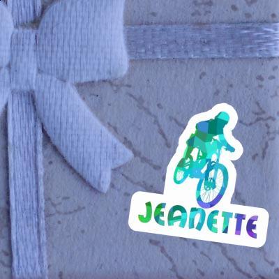 Jeanette Sticker Freeride Biker Image