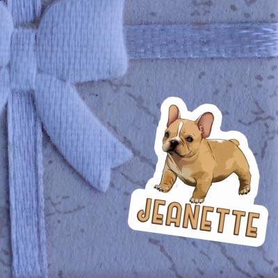 Autocollant Jeanette Bouledogue Laptop Image