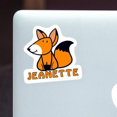 Autocollant Renard Jeanette Laptop Image