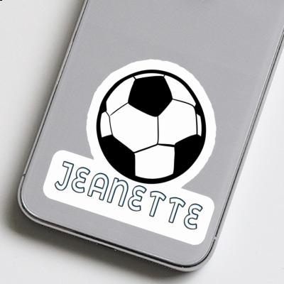 Football Sticker Jeanette Laptop Image