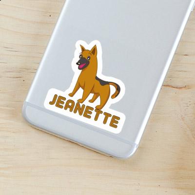 German Shepherd Sticker Jeanette Laptop Image