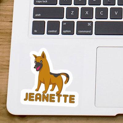 Schäferhund Sticker Jeanette Laptop Image