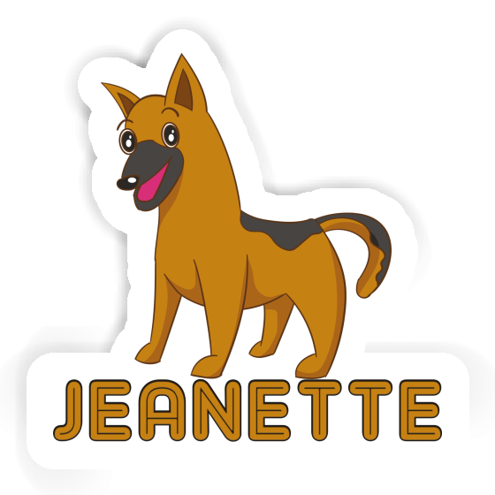 German Shepherd Sticker Jeanette Notebook Image