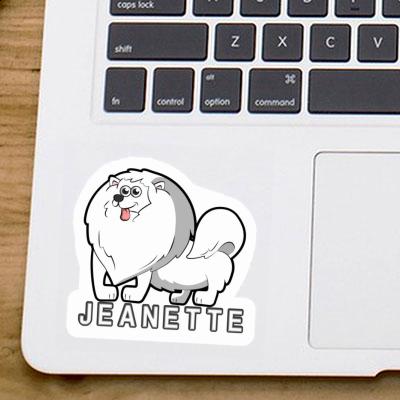 Sticker Jeanette German Spitz Laptop Image