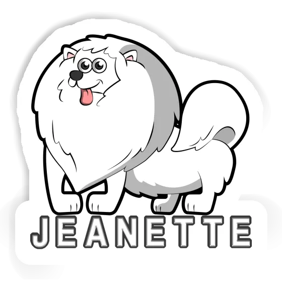 Sticker Jeanette German Spitz Gift package Image