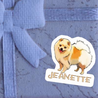 Autocollant Spitz allemand Jeanette Laptop Image