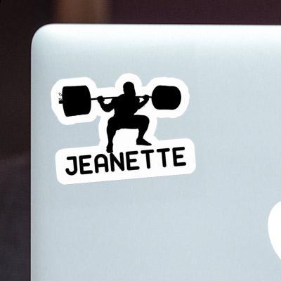 Weightlifter Sticker Jeanette Laptop Image