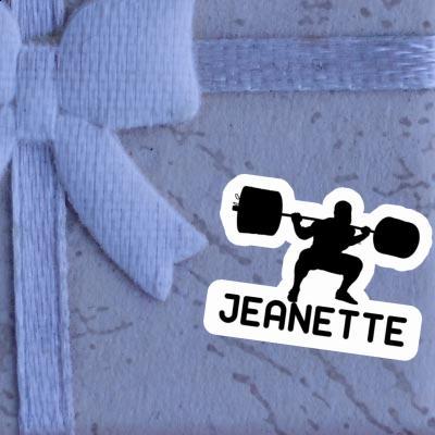 Weightlifter Sticker Jeanette Notebook Image