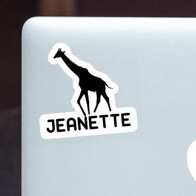 Autocollant Jeanette Girafe Laptop Image