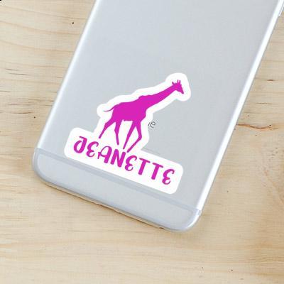 Jeanette Sticker Giraffe Laptop Image